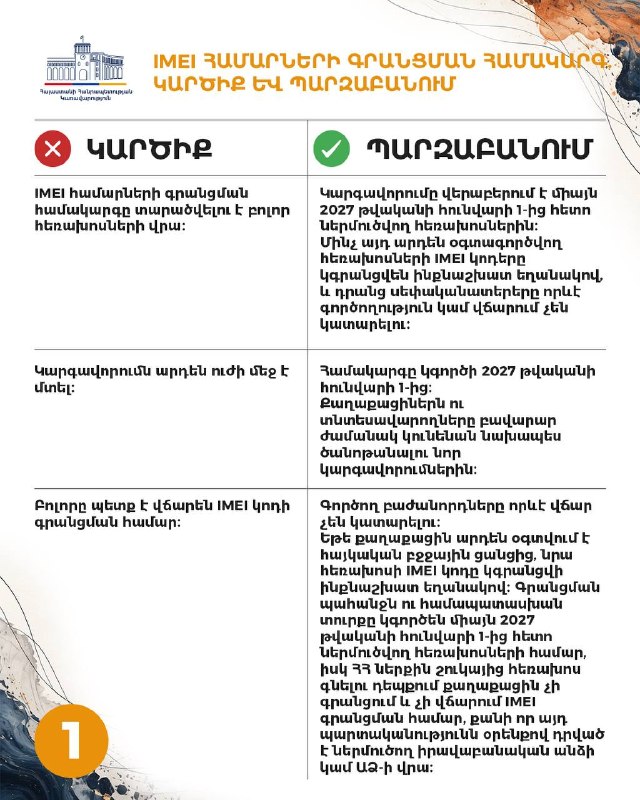В Армении внедрят систему регистрации IMEI-номеров: что изменится для жителей Капана
